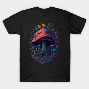 Graffiti style mushroom T-Shirt